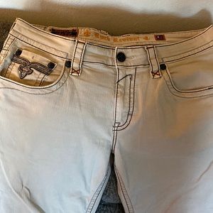 Mens Rock Revival Jeans, 38x30.